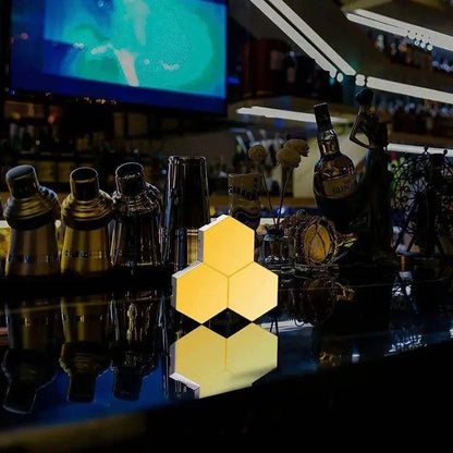 Illuminate Your Space with Hexagon LED Wall Lights: Vibrant Colors and Remote Control - Home Kartz