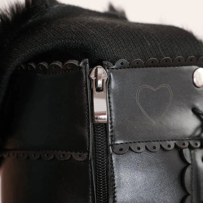 Elevate Your Winter Style with Our Princess Bowtie High Boots - Home Kartz