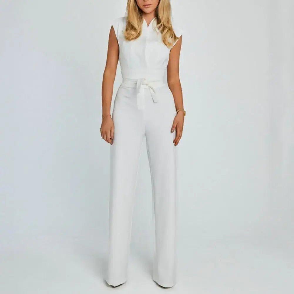 Unleash Elegance: High-Waist Wide Leg Summer Jumpsuit for Chic Seasonal Style - Home Kartz