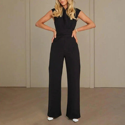 Unleash Elegance: High-Waist Wide Leg Summer Jumpsuit for Chic Seasonal Style - Home Kartz