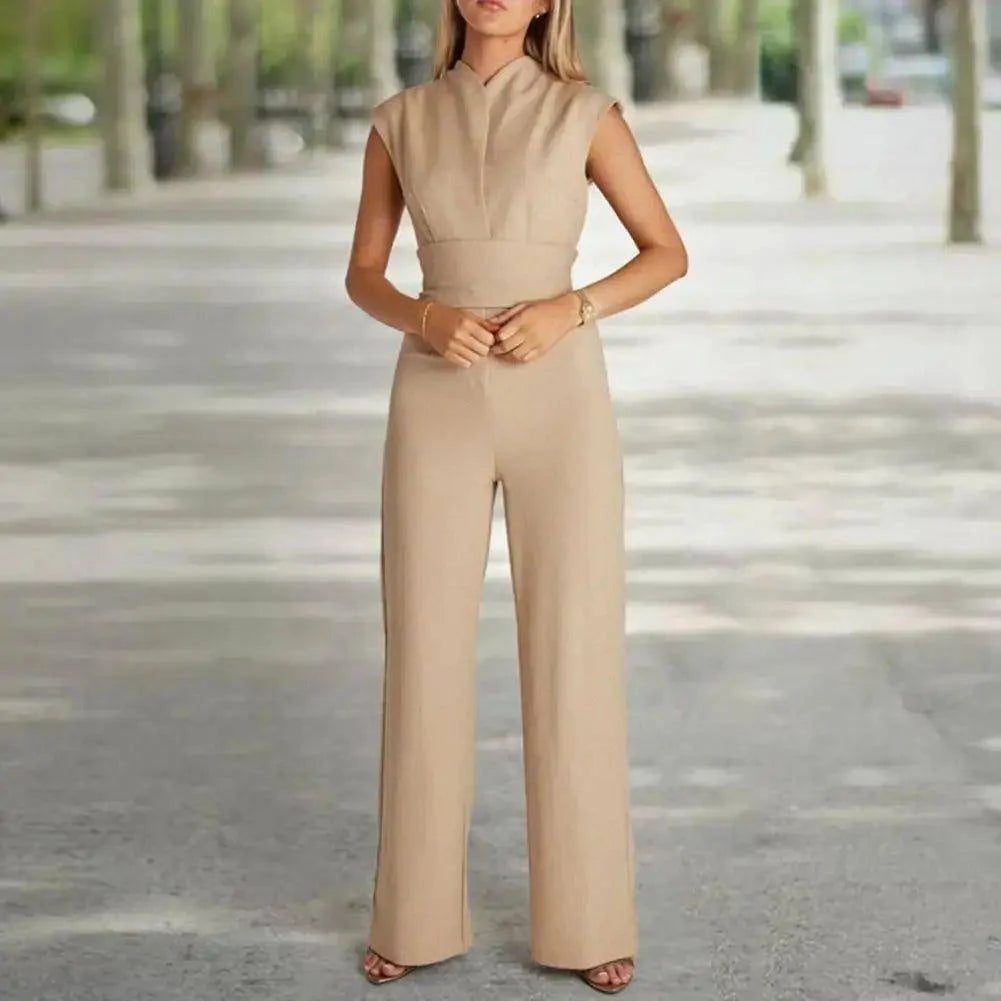 Unleash Elegance: High-Waist Wide Leg Summer Jumpsuit for Chic Seasonal Style - Home Kartz