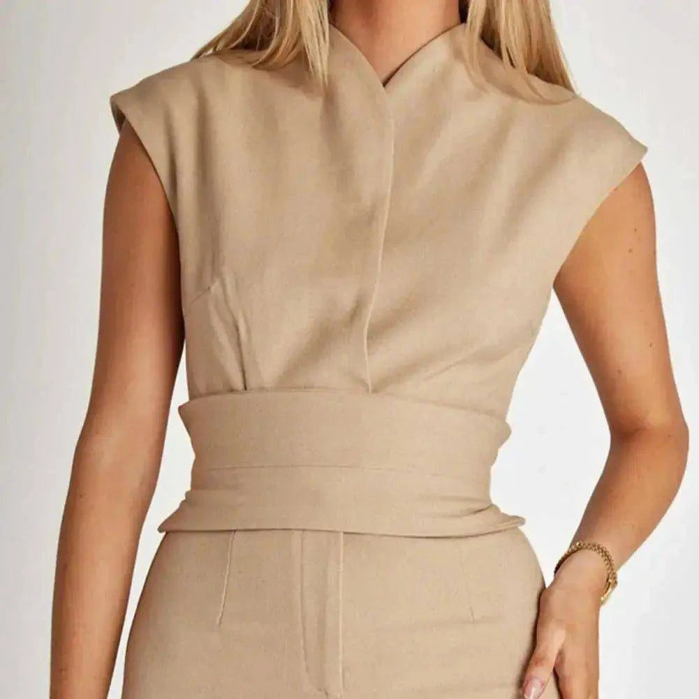 Unleash Elegance: High-Waist Wide Leg Summer Jumpsuit for Chic Seasonal Style - Home Kartz