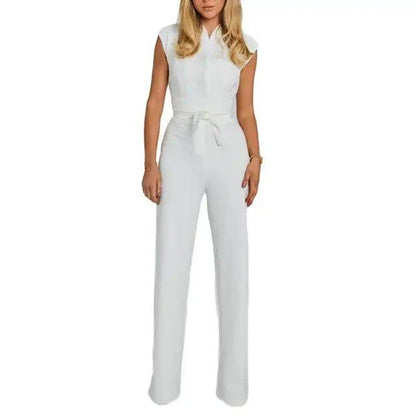 Unleash Elegance: High-Waist Wide Leg Summer Jumpsuit for Chic Seasonal Style - Home Kartz