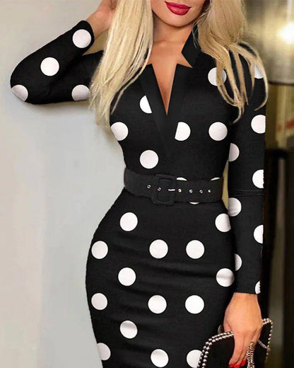 Sexy Long Sleeve Dress with Hip Design – Flattering and Bold - Home Kartz