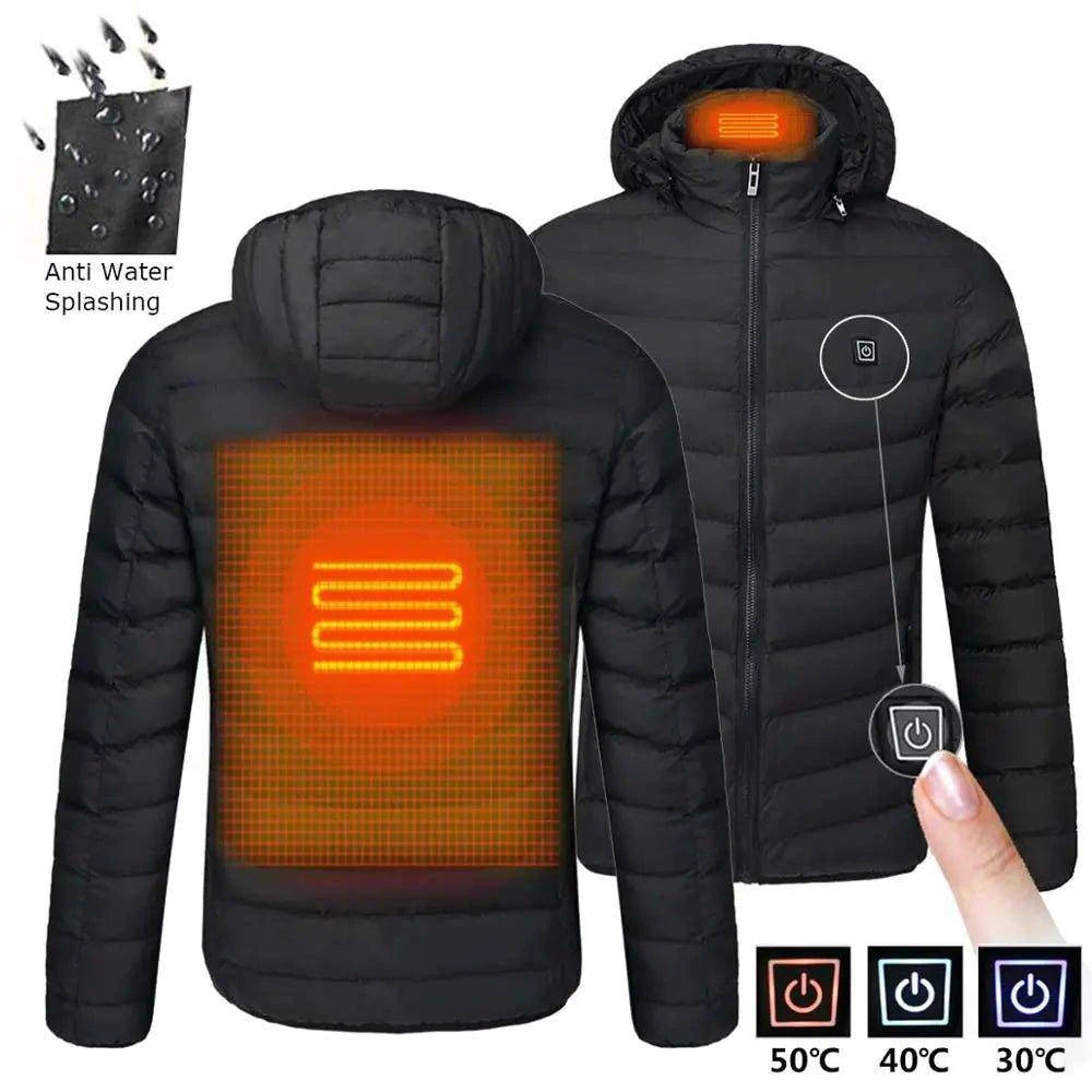 🔥 Hooded Heated Jackets | Stay Warm & Dry in Any Weather 🌧️ - Home Kartz