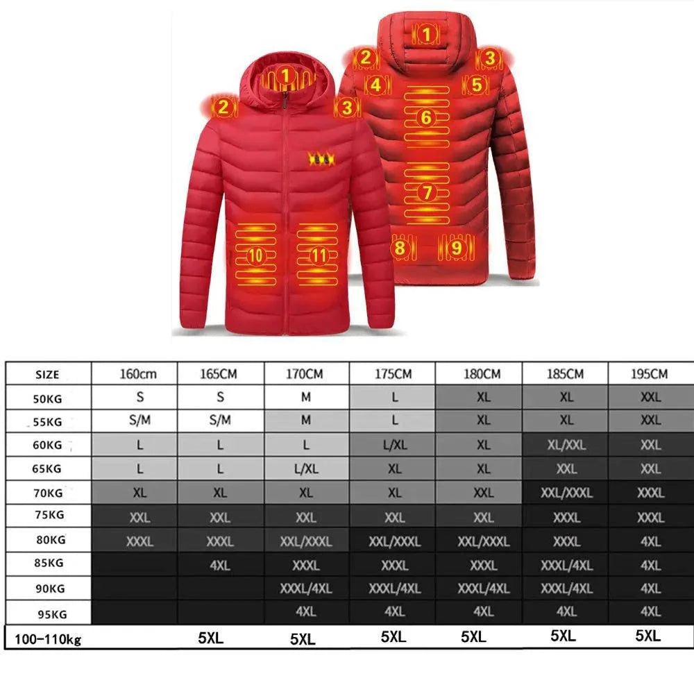 🔥 Hooded Heated Jackets | Stay Warm & Dry in Any Weather 🌧️ - Home Kartz
