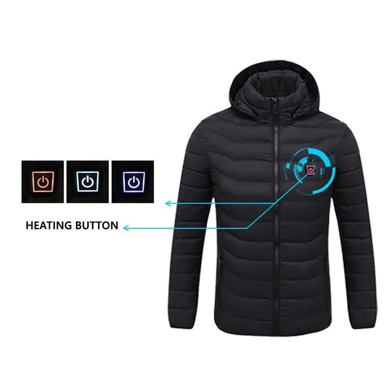 🔥 Hooded Heated Jackets | Stay Warm & Dry in Any Weather 🌧️ - Home Kartz