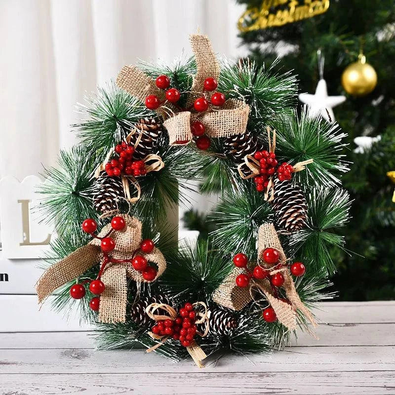 Festive Christmas Wreath Door Garlands – Add Holiday Cheer to Your Door - Home Kartz
