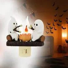 Ghost Bonfire Night Light - Cozy Halloween Decor with Warm Glow - Home Kartz