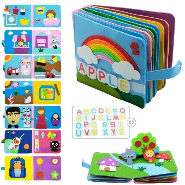 Interactive 3D Story Cloth Book for Babies – Sensory Learning and Early Literacy - Home Kartz