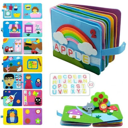 Interactive 3D Story Cloth Book for Babies – Sensory Learning and Early Literacy - Home Kartz