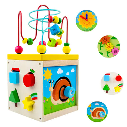 A Wooden Montessori Bead Toy That Builds Coordination and Bright Minds! 🌈🧠