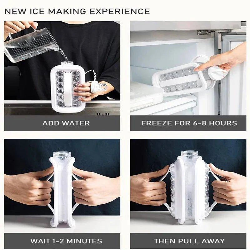 Ice Ball Maker: Keep Drinks Refreshingly Cold with Durable Tritan Ice Tray - Home Kartz