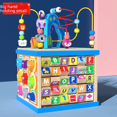 Endless Ways to Learn & Play : The Large Wooden Bead Box That Boosts Focus, Counting, and Creativity