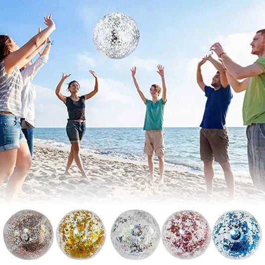 Dive into Summer with Our Spectacular Inflatable Glitter Beach Ball - Home Kartz