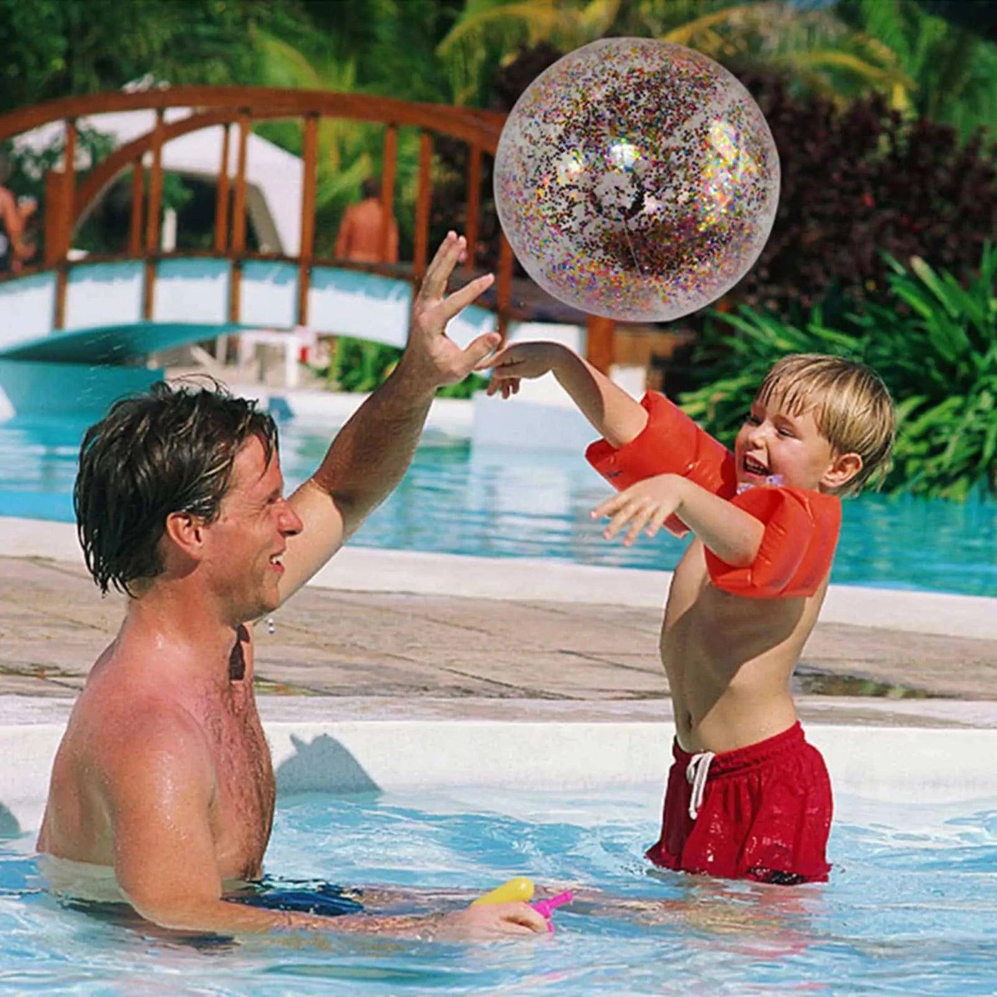 Dive into Summer with Our Spectacular Inflatable Glitter Beach Ball - Home Kartz