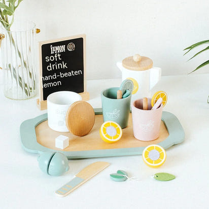 Host the Perfect Tea Time - Montessori Wooden Playset for Little Storytellers!