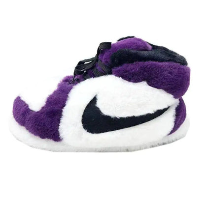 Step into Comfort & Style with Jordan-Inspired Novelty Sneaker Slippers 👟✨ - Home Kartz