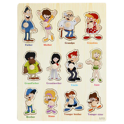 Montessori-Style Wooden Puzzle | Boosts Fine Motor Skills & Cognitive Focus