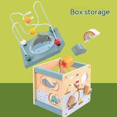 Wooden Beads Treasure Chest Toy | Boost Fine Motor Skills & Creative Play Eco Kids Bay