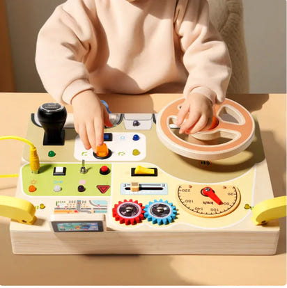 Drive, Turn & Learn - Build Focus and Coordination with This Montessori Puzzle Wheel!