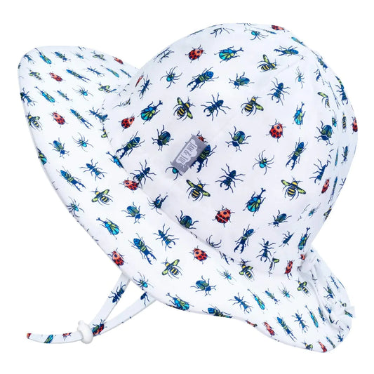 Newborn Boy Beach Sun-Hat for Baby with Adjustable Strap (0-6 Months Bugs)! ☀️🐞