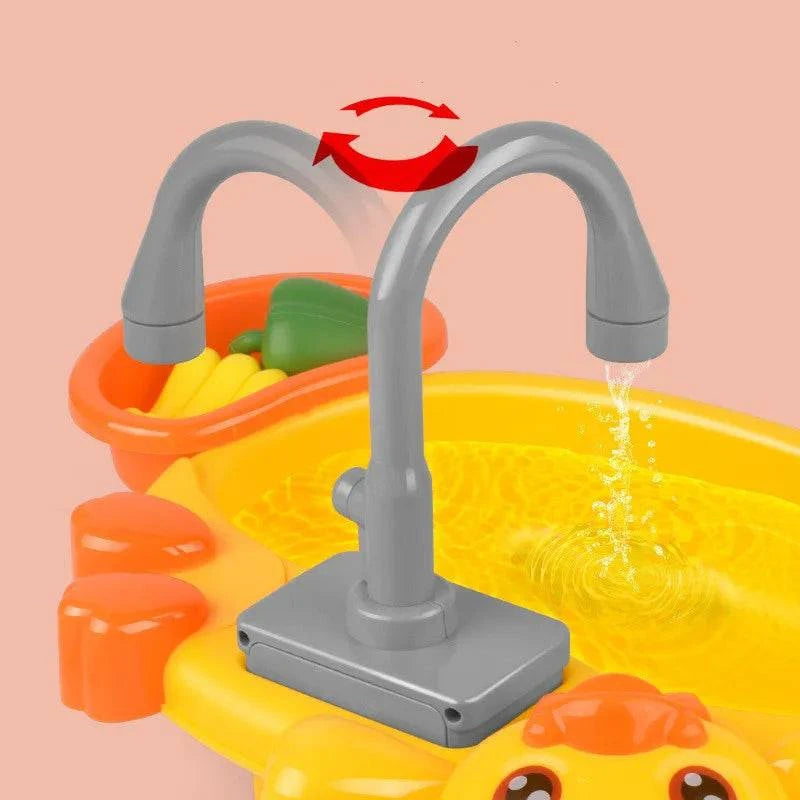 Discover the Magic of Cleaning with Our Vegetable Basin Cycle Washbasin Play Set - Home Kartz
