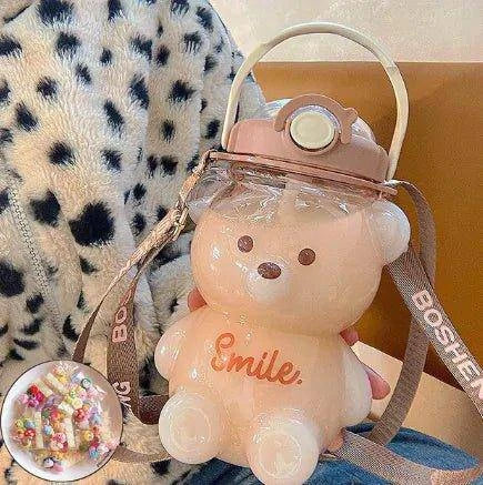 Kawaii Bear Water Bottle for Kids – Cute & Functional Hydration Solution - Home Kartz