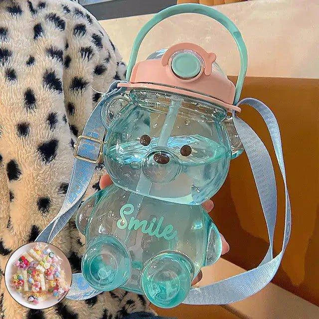 Kawaii Bear Water Bottle for Kids – Cute & Functional Hydration Solution - Home Kartz