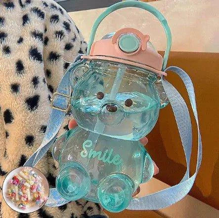 Kawaii Bear Water Bottle for Kids – Cute & Functional Hydration Solution - Home Kartz
