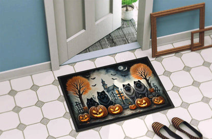 Keeshond Breed Halloween Doormat – Stylish & Durable Indoor/Outdoor Rug - Home Kartz