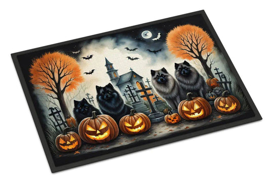 Keeshond Breed Halloween Doormat – Stylish & Durable Indoor/Outdoor Rug - Home Kartz