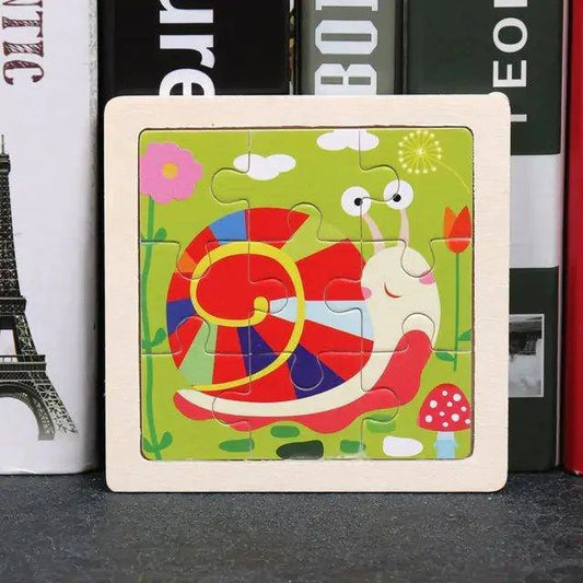 Educational Wooden 3D Puzzle Toy for Kids - Home Kartz