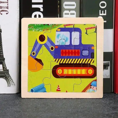 Educational Wooden 3D Puzzle Toy for Kids - Home Kartz