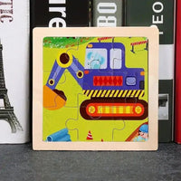 Educational Wooden 3D Puzzle Toy for Kids - Home Kartz