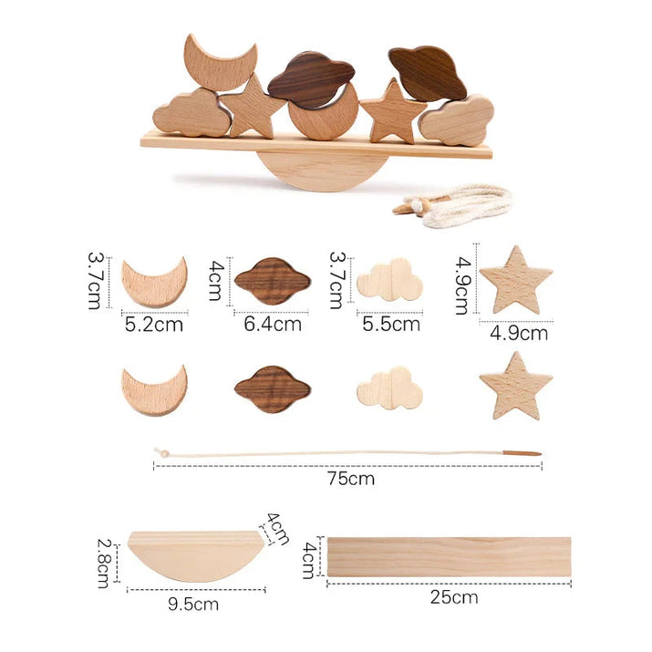 Montessori Wooden Animal Stacking Toy | Builds Balance & Fine Motor Skills Eco Kids Bay