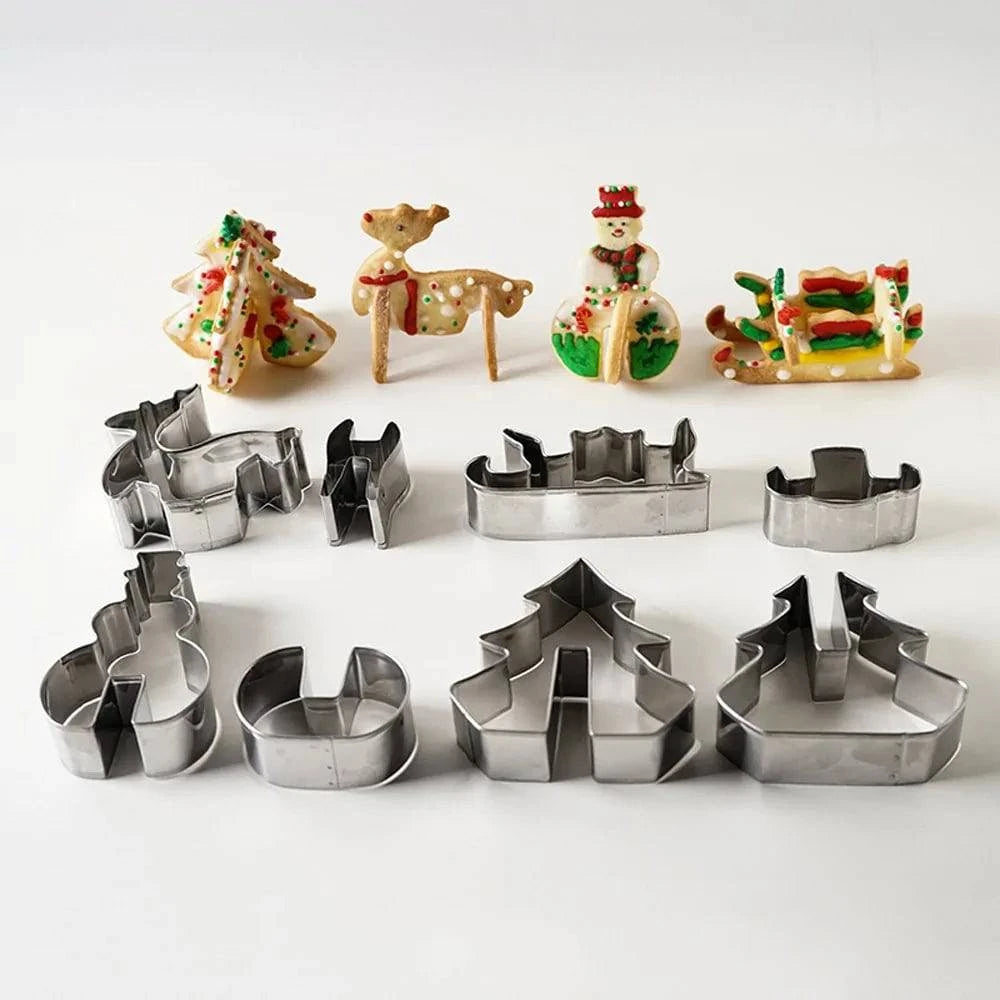 3D Christmas Cookie Cutter Set – Create Festive & Fun Holiday Treats 🎄🍪 - Home Kartz