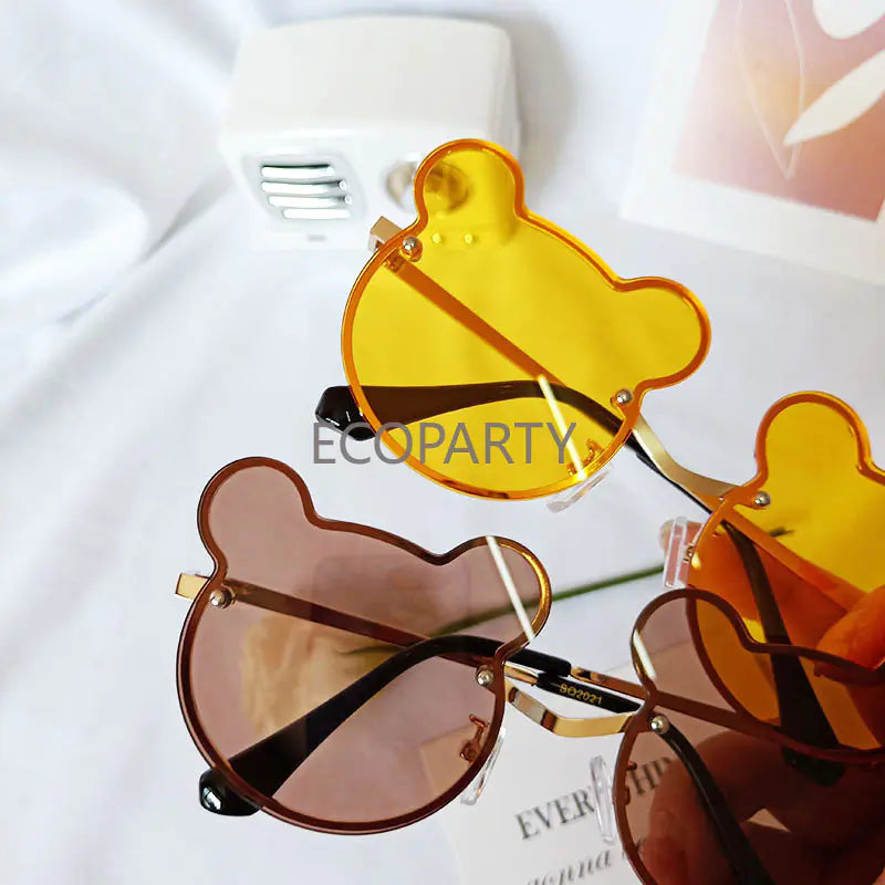 ✨ Designer Cuteness Meets Ultimate Eye Protection: Introducing the Beary Chic Gradient Kids' Sunglasses! - Home Kartz