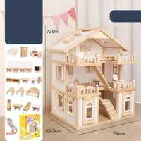 Wooden Villa Playset for Toddlers | Early Education & Imagination Toy - Home Kartz