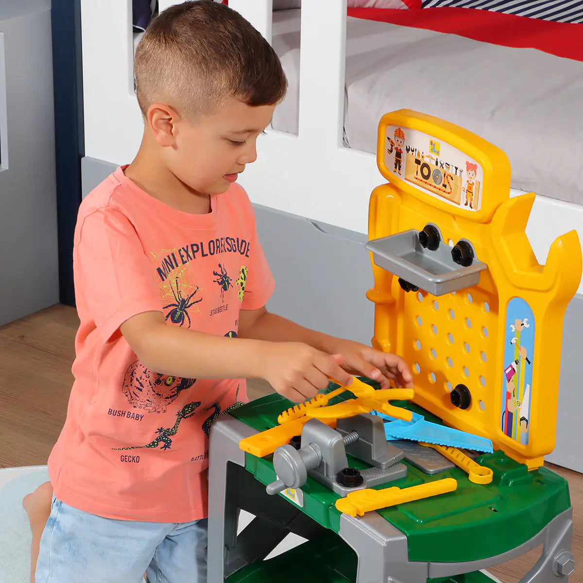 Build Confidence Through Play — A 33-Piece Montessori Tool Bench That Inspires Little Makers to Learn by Doing