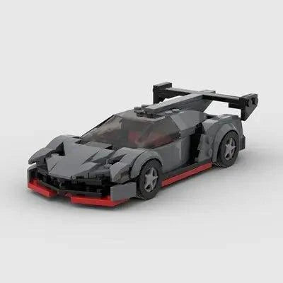 Race to Victory with Lambo Poison Creative Building Blocks - Home Kartz