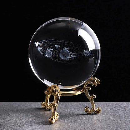 Laser Engraved Solar System Globe – Stunning Space Decor & Educational Tool for All Ages - Home Kartz