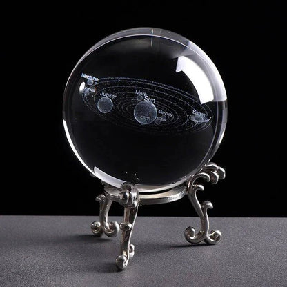 Laser Engraved Solar System Globe – Stunning Space Decor & Educational Tool for All Ages - Home Kartz