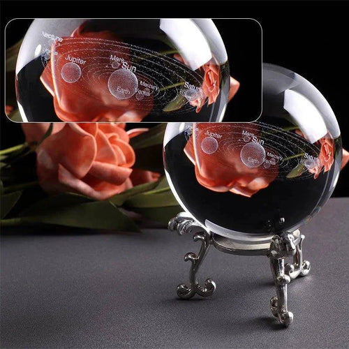 Laser Engraved Solar System Globe – Stunning Space Decor & Educational Tool for All Ages - Home Kartz