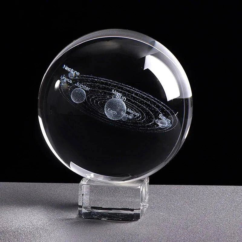 Laser Engraved Solar System Globe – Stunning Space Decor & Educational Tool for All Ages - Home Kartz