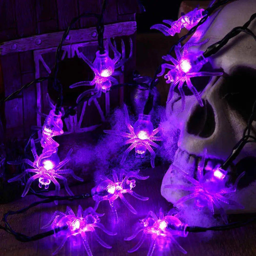 Spooky LED Halloween Light String – Battery-Powered, Weatherproof, 10,000-Hour Lifespan - Home Kartz