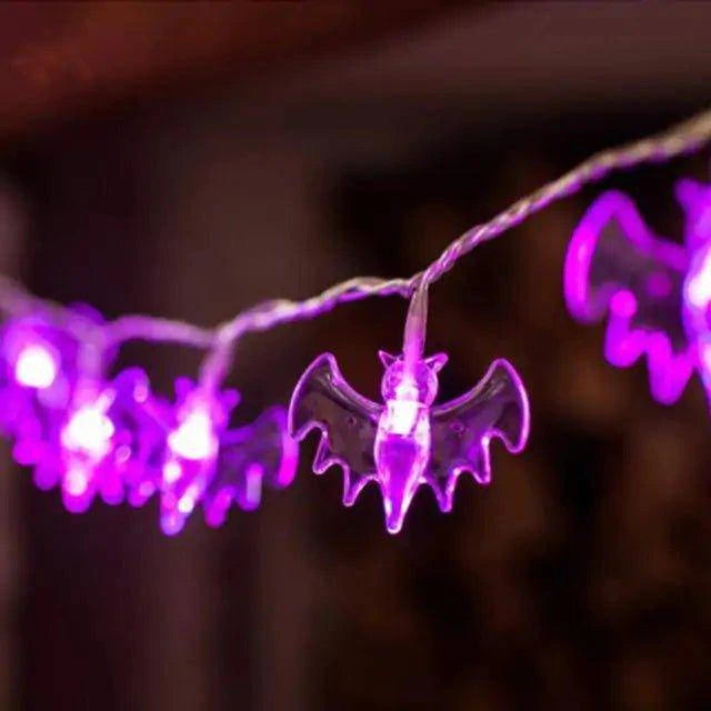 Spooky LED Halloween Light String – Battery-Powered, Weatherproof, 10,000-Hour Lifespan - Home Kartz