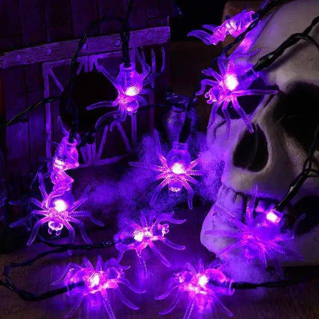 Spooky LED Halloween Light String – Battery-Powered, Weatherproof, 10,000-Hour Lifespan - Home Kartz