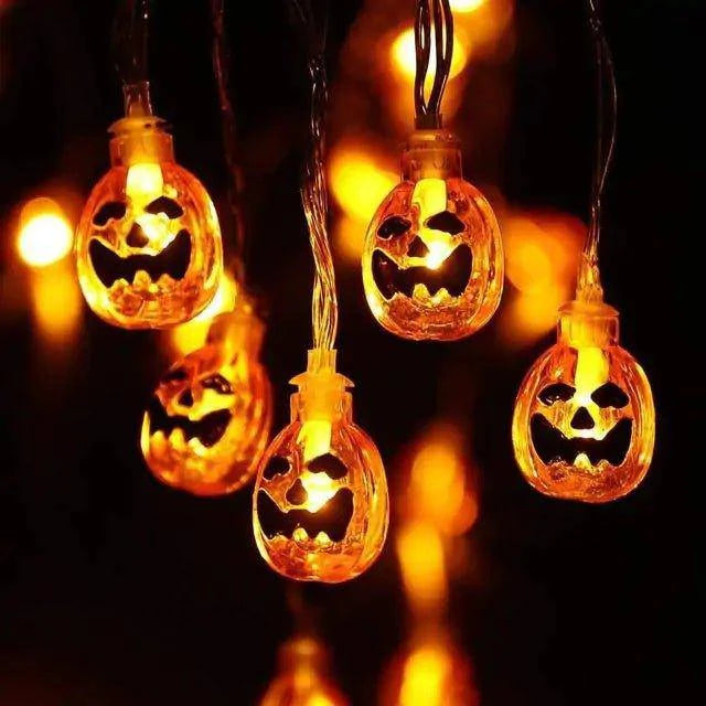 Spooky LED Halloween Light String – Battery-Powered, Weatherproof, 10,000-Hour Lifespan - Home Kartz