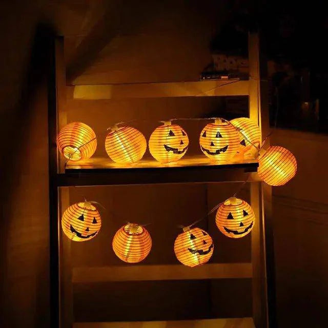 Spooky LED Halloween Light String – Battery-Powered, Weatherproof, 10,000-Hour Lifespan - Home Kartz